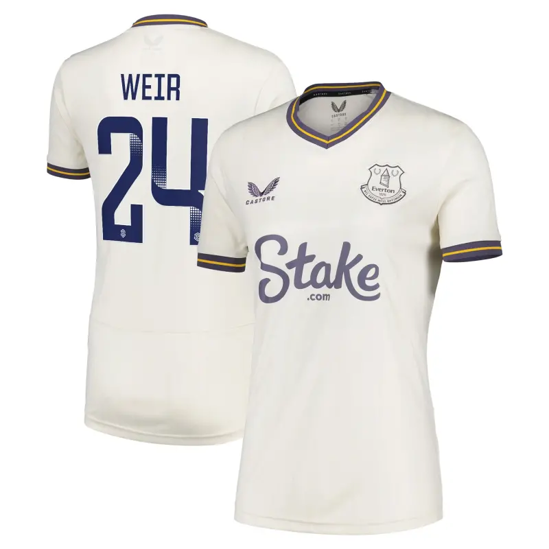 Everton Shirts & Football Boots | everton-wsl-castore-third-shirt-2024-25-womens-with-weir-24-printing-202157158-24 Category | Everton Fanshop