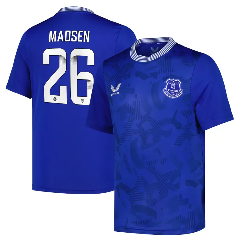 Everton Shirts & Football Boots | everton-wsl-home-replica-shirt-2024-25-kids-with-madsen-26-printing-201963482-26 Category | Everton Fanshop