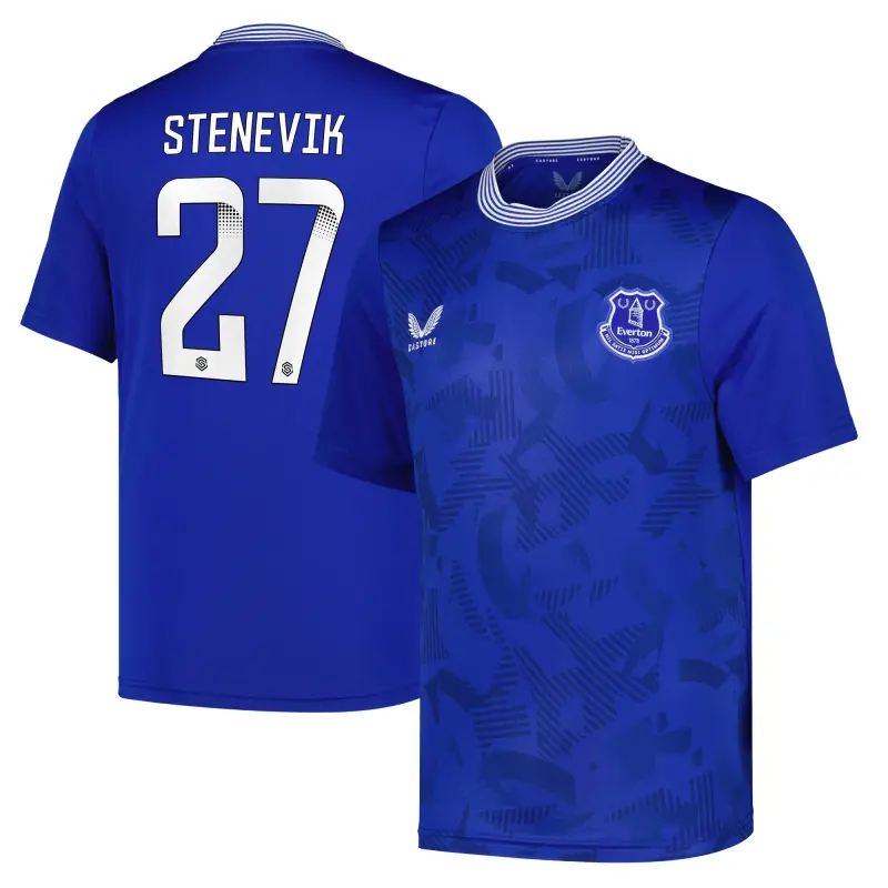Everton Shirts & Football Boots | everton-wsl-home-replica-shirt-2024-25-kids-with-stenevik-27-printing-201963432-27 Category | Everton Fanshop