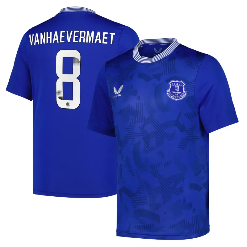Everton Shirts & Football Boots | everton-wsl-home-replica-shirt-2024-25-kids-with-vanhaevermaet-8-printing-201963477-08 Category | Everton Fanshop