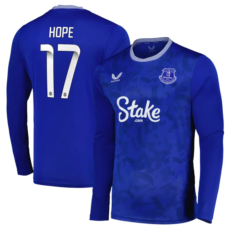 Everton Shirts & Football Boots | everton-wsl-home-replica-shirt-2024-25-long-sleeve-with-hope-17-printing-201963386-17 Category | Everton Fanshop