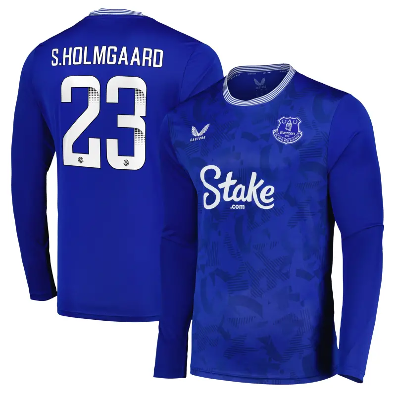 Everton Shirts & Football Boots | everton-wsl-home-replica-shirt-2024-25-long-sleeve-with-s-holmgaard-23-printing-201963418-23 Category | Everton Fanshop