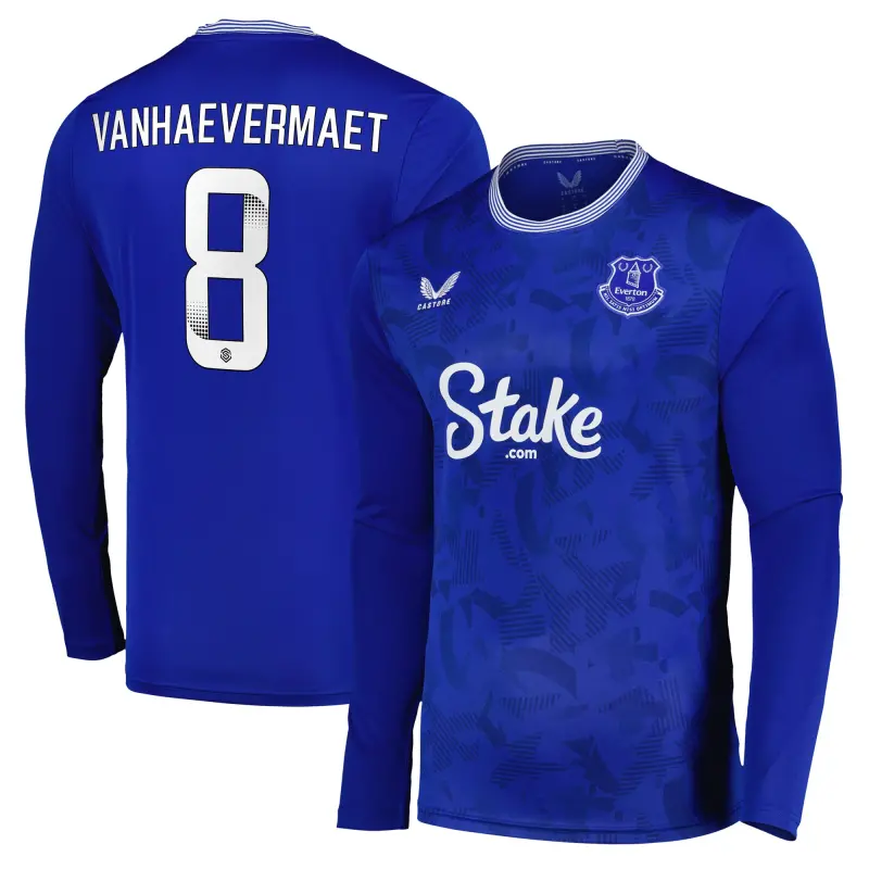 Everton Shirts & Football Boots | everton-wsl-home-replica-shirt-2024-25-long-sleeve-with-vanhaevermaet-8-printing-201963411-08 Category | Everton Fanshop