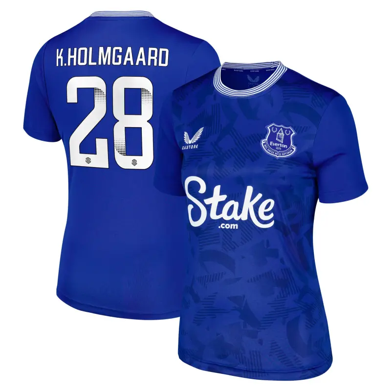 Everton Shirts & Football Boots | everton-wsl-home-replica-shirt-2024-25-womens-with-k-holmgaard-28-printing-201963448-28 Category | Everton Fanshop
