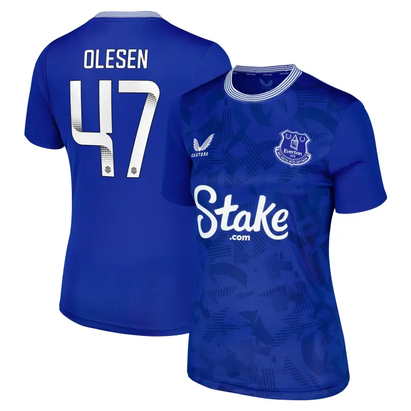 Everton Shirts & Football Boots | everton-wsl-home-replica-shirt-2024-25-womens-with-olesen-47-printing-201963454-47 Category | Everton Fanshop