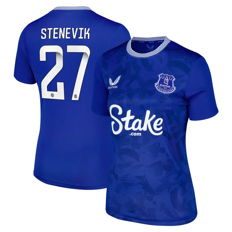 Everton Shirts & Football Boots | everton-wsl-home-replica-shirt-2024-25-womens-with-stenevik-27-printing-201963444-27 Category | Everton Fanshop