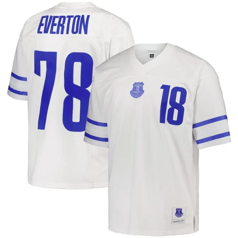 Everton Shirts & Football Boots | everton-x-mitchell-ness-american-football-legacy-jersey-white-unisex-201952166 Category | Everton Fanshop